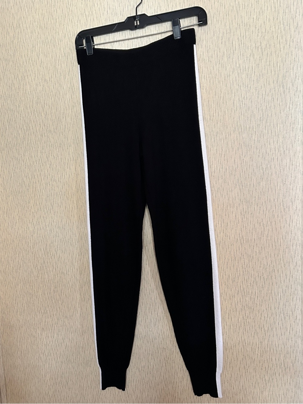 Fashion Nova Sweater Leggings Loungewear Pants Black White Stripe Size Large